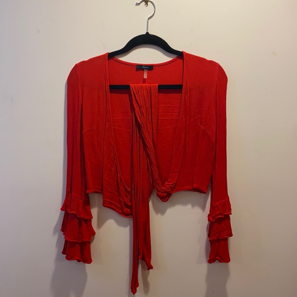 SOPRANO Red Tie Crop Top In PERFECT CONDITION